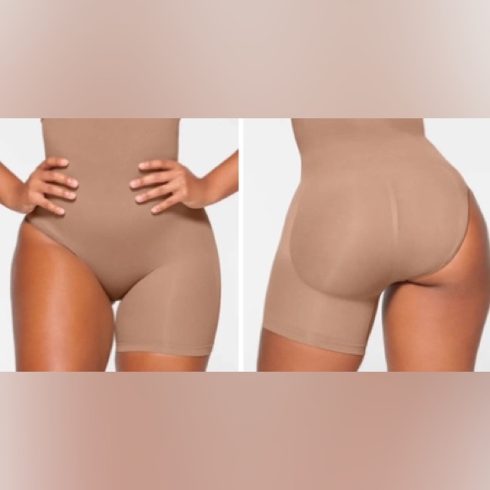 SKIMS Seamless Sculpt Solution Short Right Leg Exposed Shape-wear 4X-5X Sienna